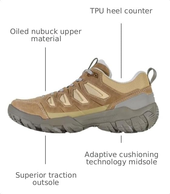 Image of Oboz Womens Sawtooth X Low B-Dry Waterproof Hiking Shoe