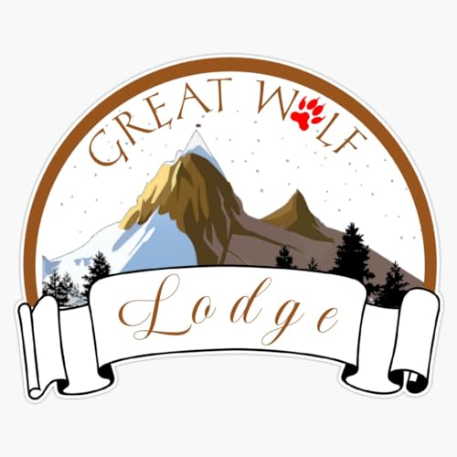 Great Wolf Lodge Window Bumper Sticker Decal 5"