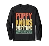 Photo Gallery poppy knows everything - maglietta divertente con papavero maglia a manica Photo Gallery poppy knows everything - maglietta divertente con papavero maglia a manica