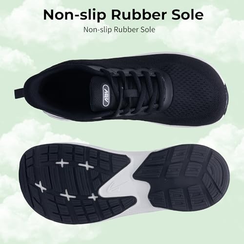 Image of IIV Womens Wide Toe Box Walking Shoes Arch Support Running Shoe Plantar Fasciitis Tennis Sneakers Orthotic for Pain Relief