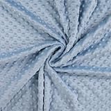 Minky Chantal Minkistoff Kuschelweich und wärmend für Decken, Pullover, Nicki, Kuschelstoff-250g/ Qm-50 cm Schritte-Meterware-ca. 150 cm breit Öko-Tex Standard 100 (Soft Blue)
