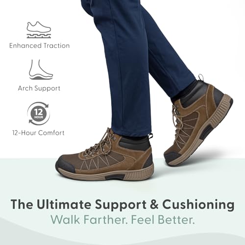 Orthofeet Men's Orthopedic Leather Hunter Boots2