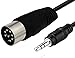 Dafensoy 8-Pin DIN Male Cable, 8-PIN DIN Male to 3.5mm (1/ 8in) TRS Stereo Male Jack Stereo Audio Cable,Electronic MusicalInstrument Signal Output etc (20 Inch)