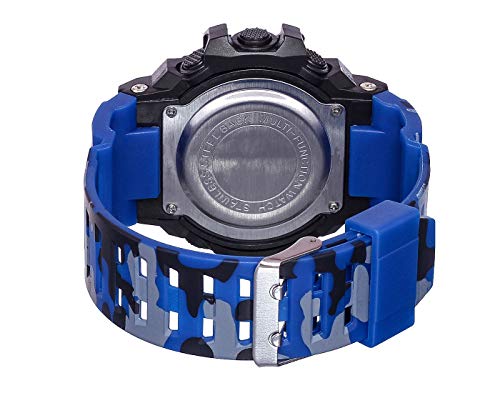 Image of SELLORIA Silicone Digital Watch Shockproof Multi-Functional Automatic Black Color Strap Waterproof Digital Sports Watch for Men Pack of 1, Water Resistance
