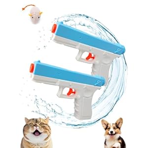 Water Pistols Kids, Squirt Gun for Cats Training, Cat Deterrent, Water Pistols for Dogs Cats, Comfortable Size for Adults, 2 Pack