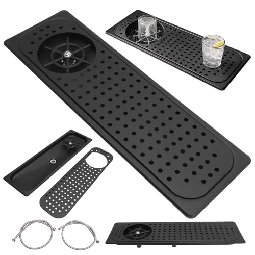 Évier de Bar avec Rinceur de Verre, Pichet en Acier Inoxydable, Rinceur de Gobelet, Rinceur de Nettoyage de Verre, Lavage à Haute Pression avec Tuyau...