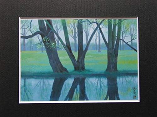 東山　魁夷 、【暮潮】、希少画集画、新品高級額・額装付、状態良好 東山 魁夷、青い沼、画集画より、高級額装付 東山 魁夷、沼の