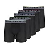 PUMA Men's 5 Pack 360 Mesh Boxer Briefs, Black Combo, X-Large
