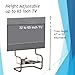 zeitgeist TV Stand Modern Minimalist Glass Shelf Floor Stand Metal up to 65 inch for Living Room Corner Height Adjustable Mount with HDMI, Antenna, Power Cables pre-Installed Chrome/Silver