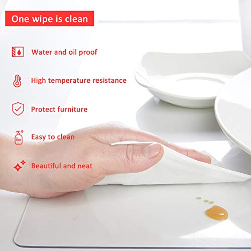 Nappe transparente 2mm mate imperméable pour meuble et tapis de sol plastique - 7