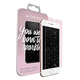 MOXYO - Glitter Glass Screen Protector for Apple iPhone 6/6s/7/8 (Not Plus), Glitter-Infused...