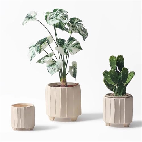 Pot de fleurs à jambes courtes en céramique pour gain de place - 7