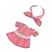 Amagogo Belle Poupée Vérifié Robe à Carreaux Rouges avec / Bowknot pour 25cm Mell Chan