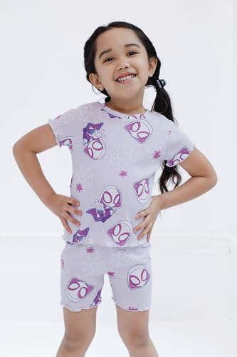 Image of Marvel Spidey and His Amazing Friends Girls' 2-Piece Tee and Bike Shorts Set for Baby & Kids