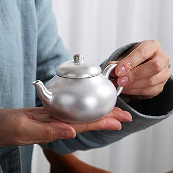 Amazon | シルバーポット手作り西師ポット家庭用小型シルバー