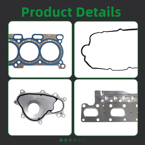 Image of Head Gasket Set, for 3.5 Ecoboost, Fit for Ford F-150 2012 2013 2014 3.5L V6 DOHC Turbocharged HS54988A VS50879R(135pcs)