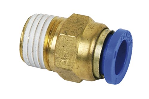 Cofan 05210638 Straight Threaded Fitting, 6 mm T-6, R-3/8, Set of 10 Pieces