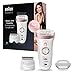 Braun Silk-épil 9 Depilatore Donna Epilatore Impermeabile al 100% Idea Regalo, 9-720 Bianco e Rosa