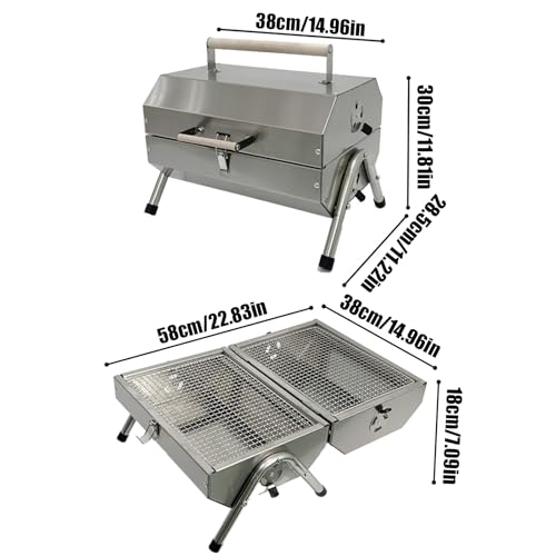 Barreau en acier inoxydable de qualité supérieure pour barbecue de camping robuste - 3