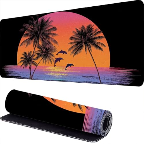 Mouse Pad 1800 x 900 x 3 mm, podkładka pod mysz, XXL, podkładka pod mysz, odporna na poślizg, wielofunkcyjna podkładka pod mysz z przyszytymi krawędziami, do biura/domu r-560