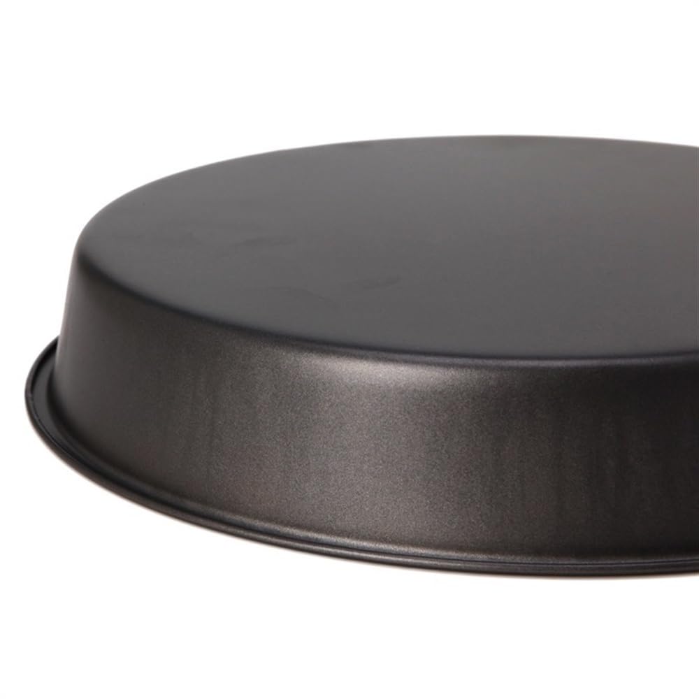 Piatto per Pizza, teglia Rotonda per Pizza, teglia Antiaderente per Torta, utensile da Cucina, 24 cm, Acciaio, Acciaio per Pizza (22 cm) (24 cm)