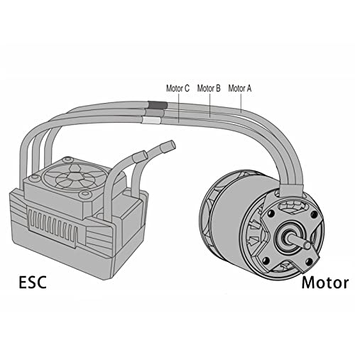 Motor sin Escobillas 2050KV, 3532 2050KV Motor sin Escobillas Outrunner Motores Completos para Axial SCX10 1/10 RC Crawler Car Piezas de Actualización Motores Eléctricos y Piezas