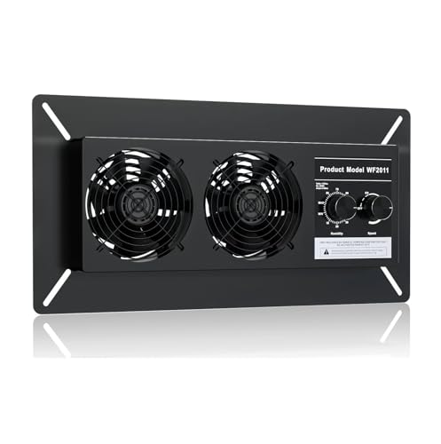 SUNSHORE Crawlspace Fan 220 CFM Basement Ventilation Fan with Humidistat Dehumidistat & Freeze Protection Thermostat for Crawl Spaces Basement Garage Attic Hydroponics