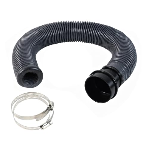 Image of FumeClear Duct Hose fume extractor retractable heat resistant duct hose, 78 inches long. (50mm Diameter) Suitable for laser engraving machine enclosures with connection ports of less than 50mm