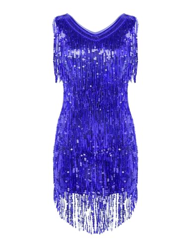 Robe à paillettes de danse latine idéale pour gala de danse et spectacle salsa