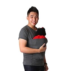 Marolaya Kangaroo Dad Multi-Functional Clothes V Neck Casual T-Shirt Menswear