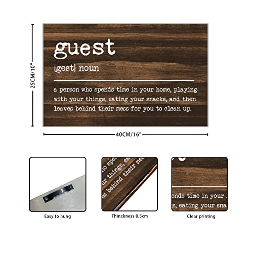 Panneau en bois Invité, décoration murale abstraite moderne