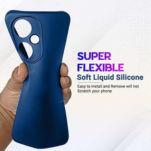 Image of LIRAMARK Liquid Silicone Soft Back Cover Case for OnePlus Nord CE 3 Lite 5G / 1+Nord CE 3 Lite 5G (Midnight Blue)