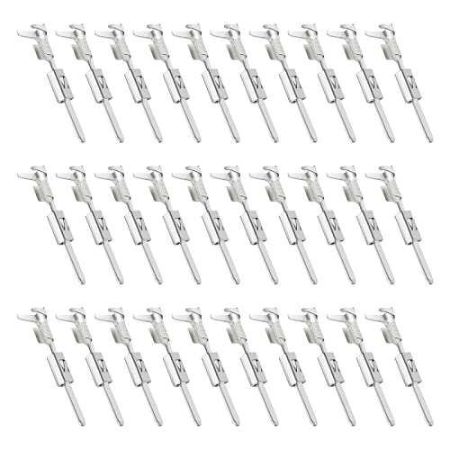 The Lord of the Tools 30PCS Mini ISO Contacts Micro Timer Crimps Male Pins Connector Plug Socket Pin Adapter Applicable Cable Cross-section 0.50mm²