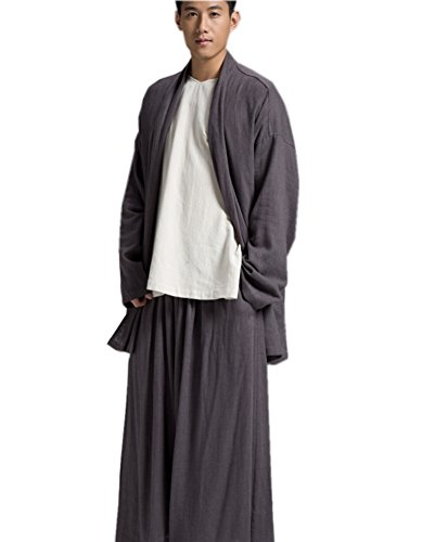 ZanYing Buddhist Monk Meditated Clothing Sets Plus Size Men Yoga Taichi Suits2