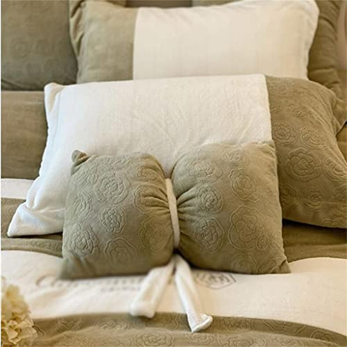 Lit de velours sculpté parure de couette hivernale luxe - 5