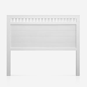 Cabecero Bora para Cama de 150 Fabricado en Madera Maciza de Pino insigni Acabado Blanco Satinado