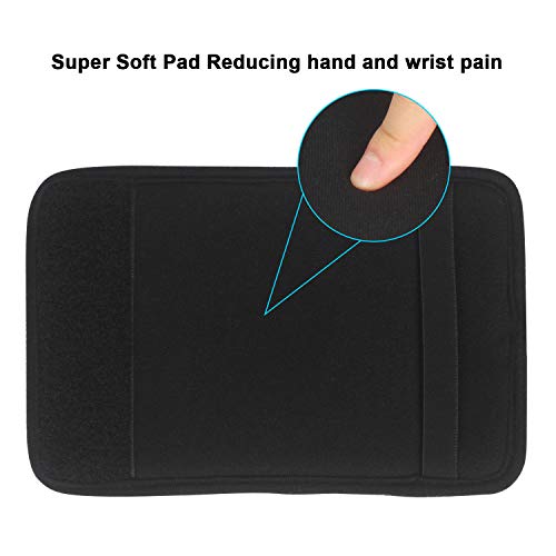 Update Walker Grip Covers Pads Hand Soft Cushion Padding For Rolling Wheelchair, Walker,Rollator Handle, Moisture Wicking Handle Pads For Senior, Elderly (Black) #TOP4