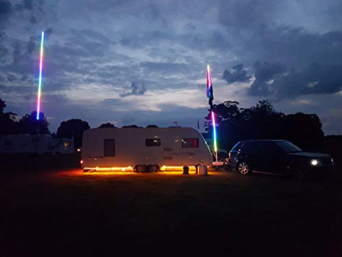 online-leds 5M Magic Dream Colour Chasing Digital Flag Pole Led Light Strip Lights 12V DC (via 3m Cigarette Lead) Flexible Waterproof 75+ Pre Set Patterns led Dream Lights - Image 8