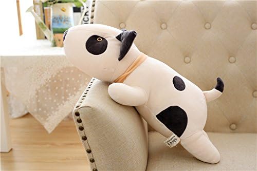 Vintoys Bull Terrier Dog big hugging pillow soft plush toy stuffed animals White 21"