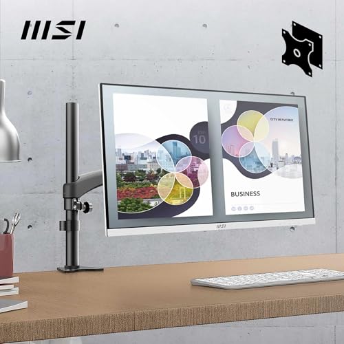 MSI PRO MP273QW E2 27 Inch WQHD Office Monitor - 2560 x 1440 IPS Panel, 100 Hz, Eye-Friendly Screen, Built-in Speakers, Tilt-Adjustable - HDMI 2.0b, DP (1.2a) - Image 6
