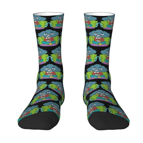 Medias De Compresion Helado Para Personas Deprimidas Y De Mal Humor. Mid-Calf Calcetines De Senderismo Cómodos Sobre La Pantorrilla Cálidos Medias De Tubo Medio Para Trekking Hombre Regalo 40Cm