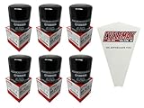Cyclemax Six Pack compatible with Yamaha Oil Filter 5GH-13440-71 Contains Six Filters and a Funnel