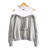 Arya Stark Not Today Sudaderas con Capucha Mujeres Fuera Hombro Not Today Pullover Arya Stark Hoodies Sweater Sweatshirt Women Hoodies