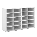 Vicco Schuhschrank Lysander, Weiß, 104 x 65.5 cm, zur...