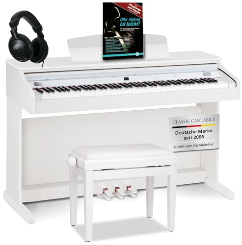 Classic Cantabile DP-50 WM E Piano Digital Piano 88 Tasten mit Hammermechanik, 14 Voices...