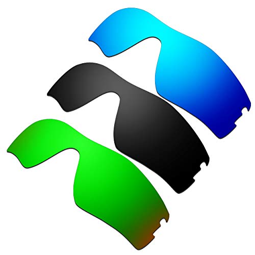 Lentille de rechange pour Oakley Radar Pitch bleu noir vert lunettes de soleil