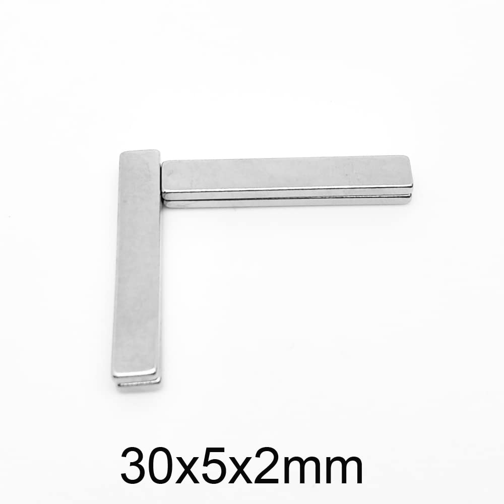10~200PCS 30x5x2mm Thin Quadrate Permanent Neodymium 30x5x2 Block Magnetic 30 * 5 * 2 Magnet(50 PCS)