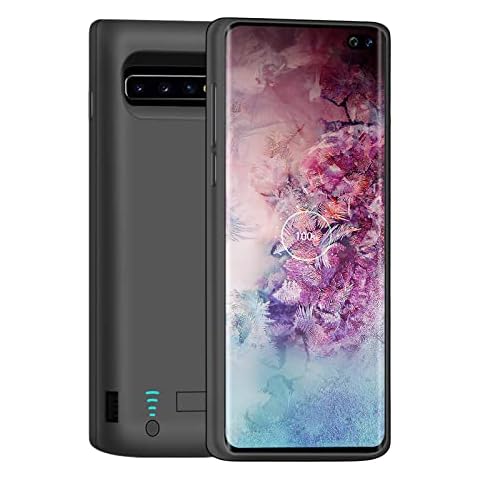 Loytal Battery Case for Samsung Galaxy S10+ Plus, 6000mAh Rechargeable Extended Battery Charging Case, External Battery Charger Case, Add 150% Extra Juice (6.4 inch for Galaxy S10+) Black Cover