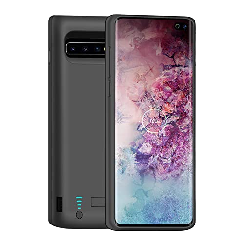 Loytal Battery Case for Samsung Galaxy S10+ Plus, 6000mAh Rechargeable Extended Battery Charging Case, Add 150% Extra Juice (6.4 Inches) Black