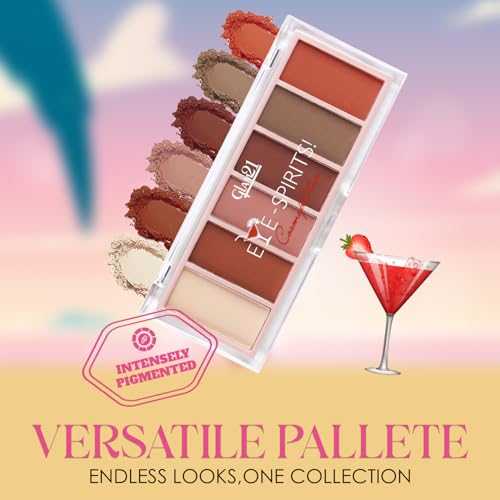 Image of Glam21 Eye Spirits Eyeshadow Palette | Highly Pigmented Matte & Shimmer Shades | Blendable & Crease-Proof Formula | Long Lasting Eye Makeup Palette | 18gm, Cosmopolitan-04